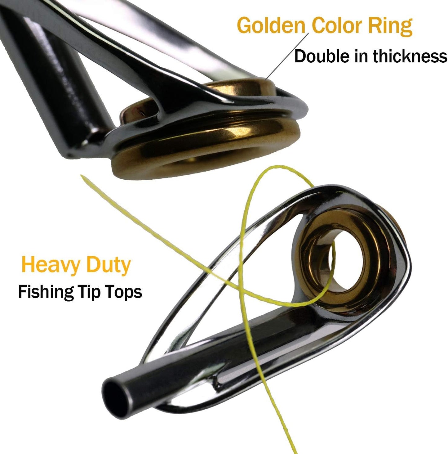 Saltwater Rod Tip Repair Kit Heavy Duty Rod Repair Kit Stainless Steel Ceramics Fishing Rod Replacement Tips 30Pcs/40Pcs