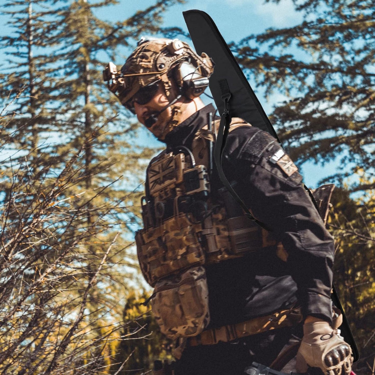 Soft Rifle Gun Case, 41/45/49 Inch Shotgun Carrying Bag for Scoped Rifles with Adjustable Shoulder Sling